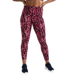 Regatta Womens/Ladies Influential Zebra Print Gym Leggings / Neon Pink